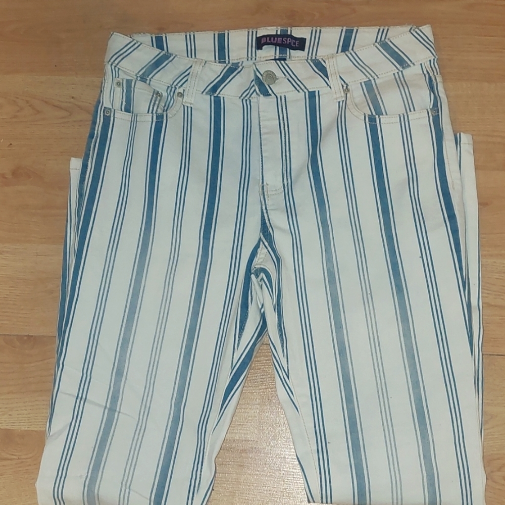 Junior's  jeans size 9 striped